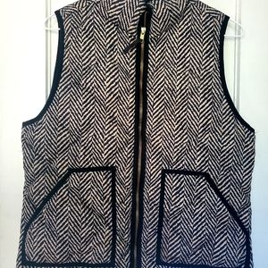 J Crew Herringbone Vest
